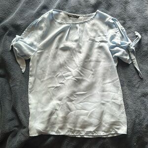 Light Blue Short Sleeve Business T Shirt